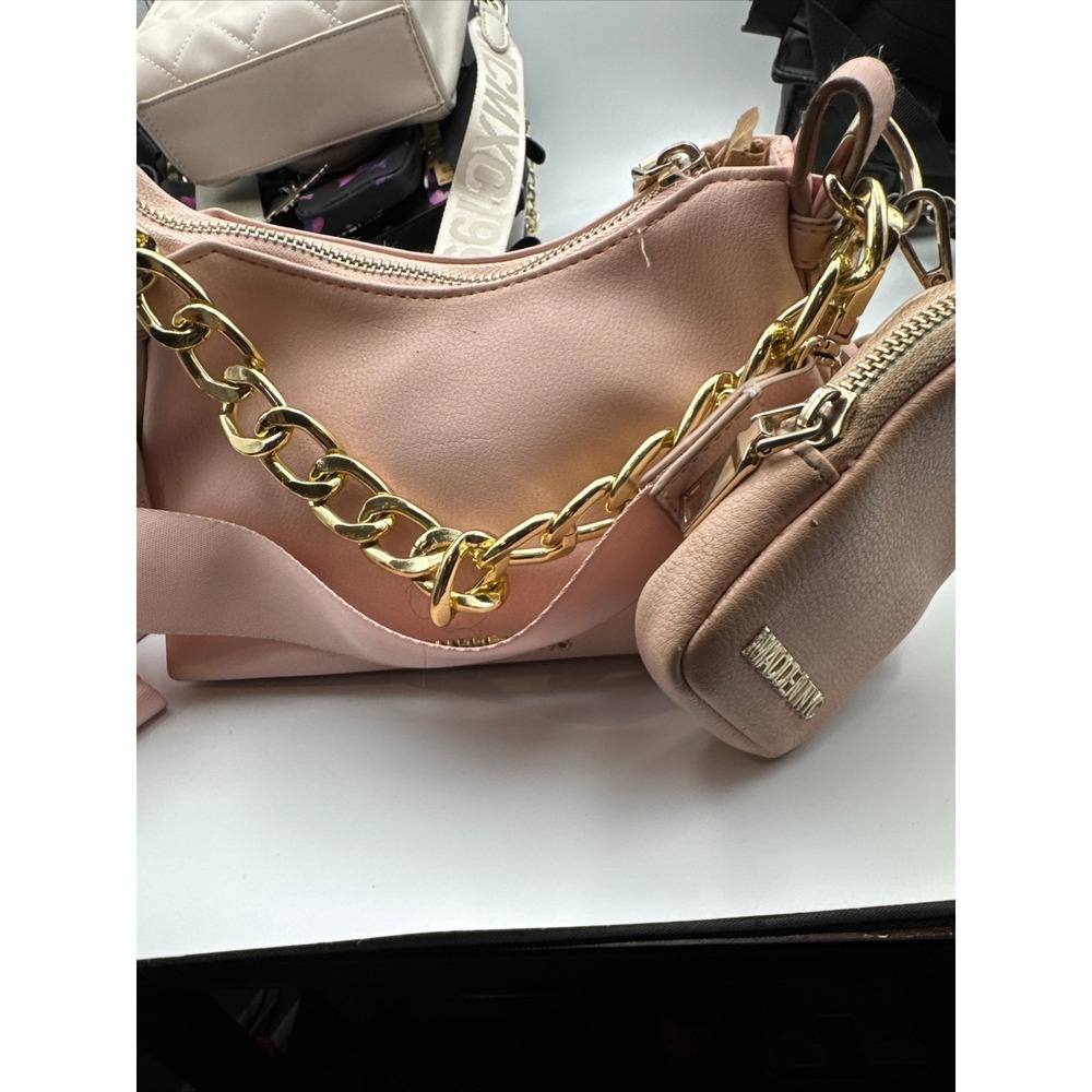 Lot of Steve‎ Madden Pink Hobo Crossbody Bag with Gold Chain  lot of 4 - Picture 3 of 16